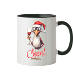 Weihnachtstasse • Santa Chicken Cheers! • 330 ml zweifarbig