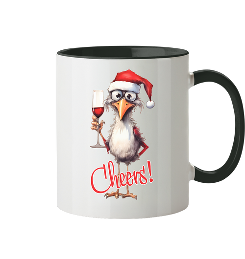 Weihnachtstasse • Santa Chicken Cheers! • 330 ml zweifarbig