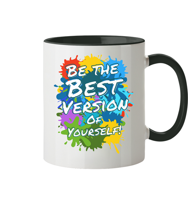 Motivationstasse • Be the best version of yourself • 330 ml zweifarbig