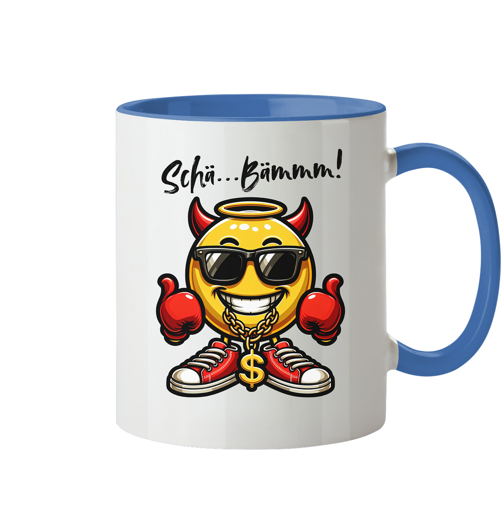 Lustige Tasse mit Emoji • Schä…Bämmm! • 330 ml zweifarbig