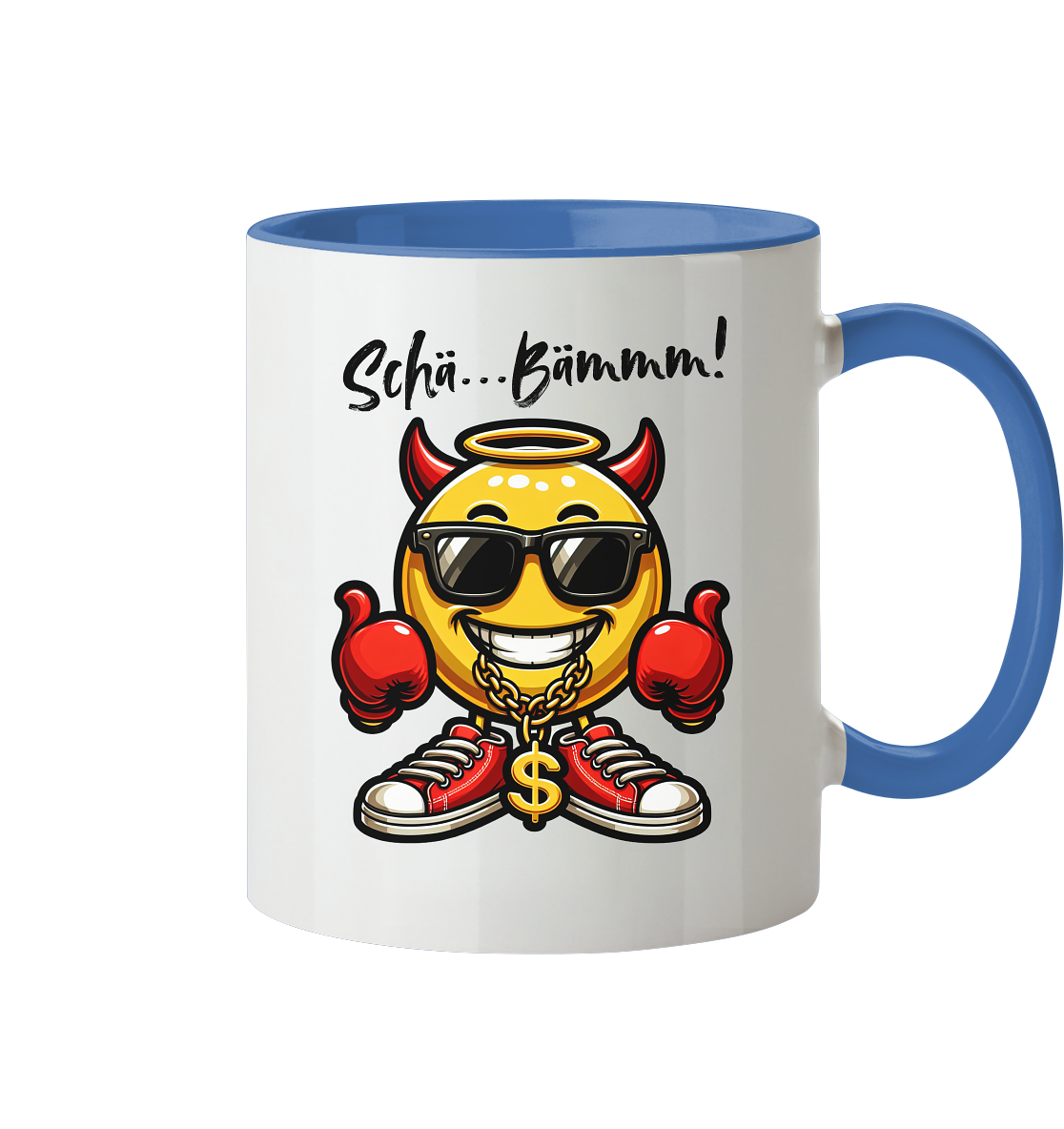 Lustige Tasse mit Emoji • Schä…Bämmm! • 330 ml zweifarbig