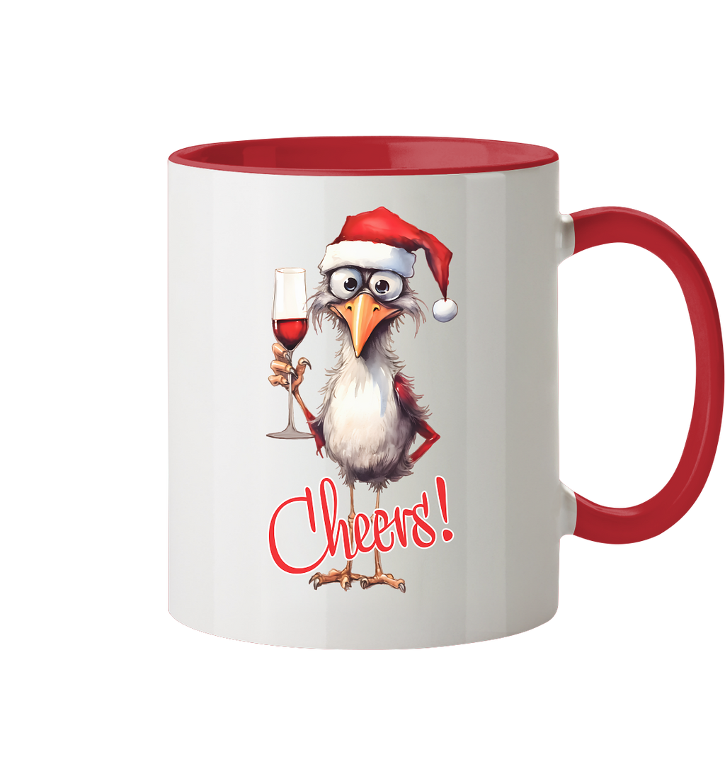 Weihnachtstasse • Santa Chicken Cheers! • 330 ml zweifarbig