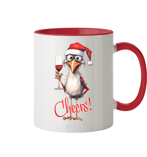Weihnachtstasse • Santa Chicken Cheers! • 330 ml zweifarbig