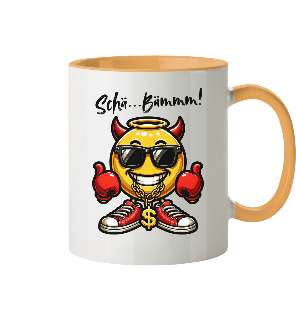 Lustige Tasse mit Emoji • Schä…Bämmm! • 330 ml zweifarbig