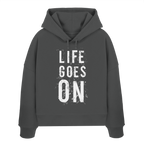 Damen Hoodie • Life goes on • Bio-Boxcut