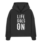 Damen Hoodie • Life goes on • Bio-Boxcut