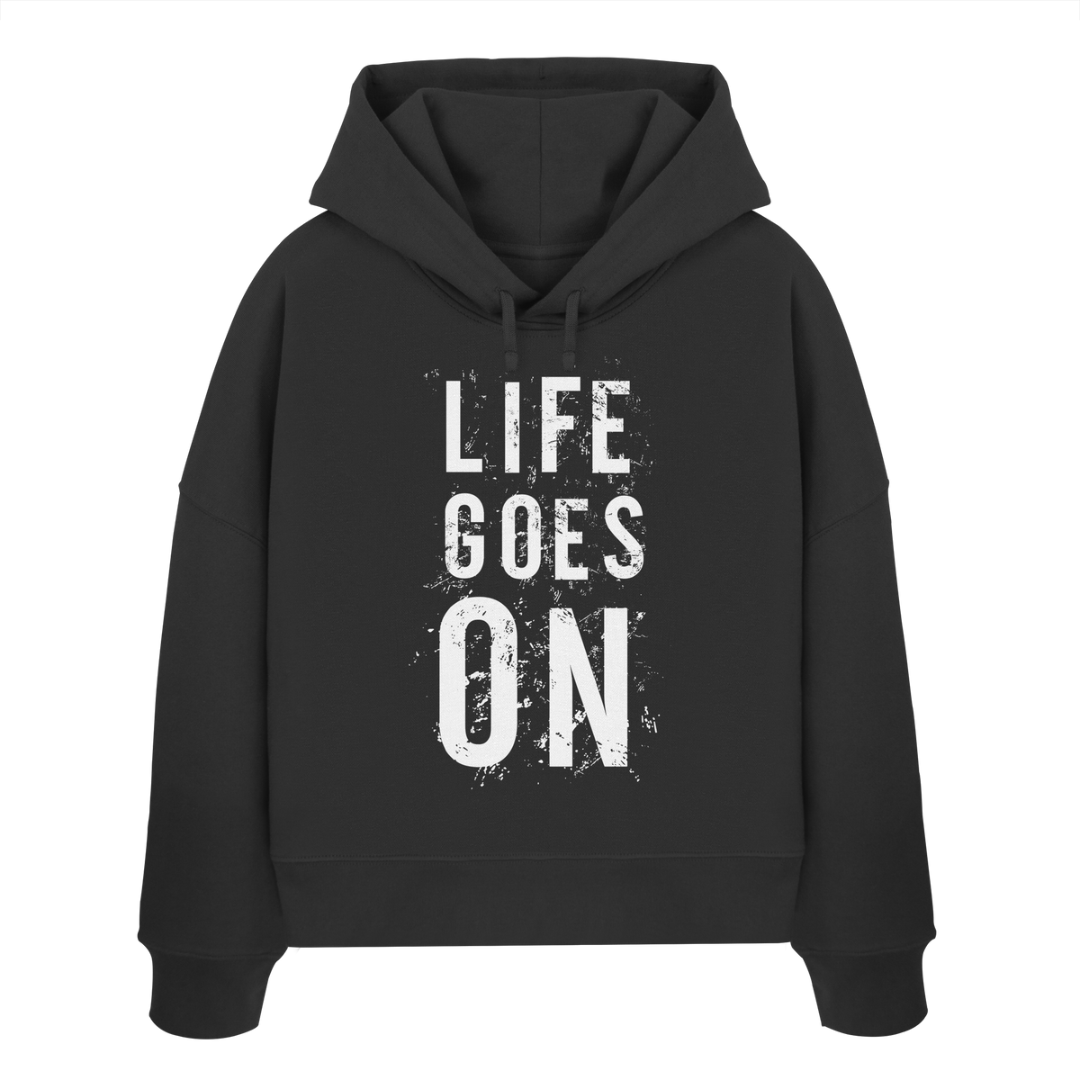 Damen Hoodie • Life goes on • Bio-Boxcut