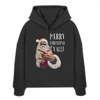 Weihnachts-Hoodie Damen Cool Santa • Merry Christmas y'all • Bio-Boxcut