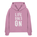 Damen Hoodie • Life goes on • Bio-Boxcut