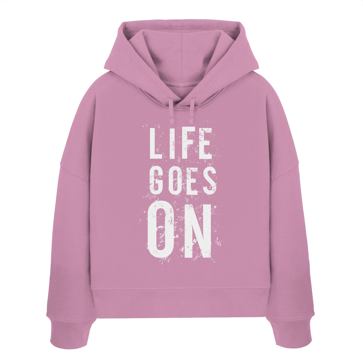 Damen Hoodie • Life goes on • Bio-Boxcut