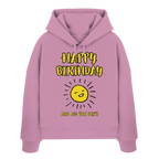 Geburtstags-Hoodie Damen Happy Birthday and all the best • Bio-Boxcut