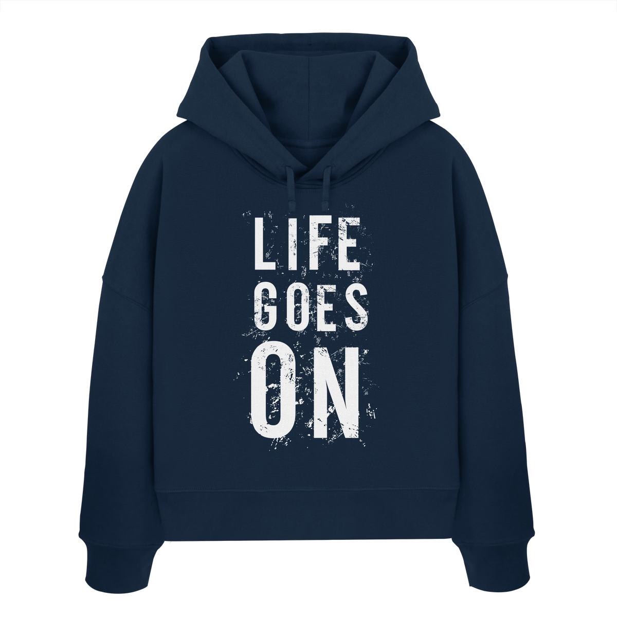 Damen Hoodie • Life goes on • Bio-Boxcut