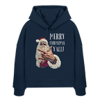 Weihnachts-Hoodie Damen Cool Santa • Merry Christmas y'all • Bio-Boxcut