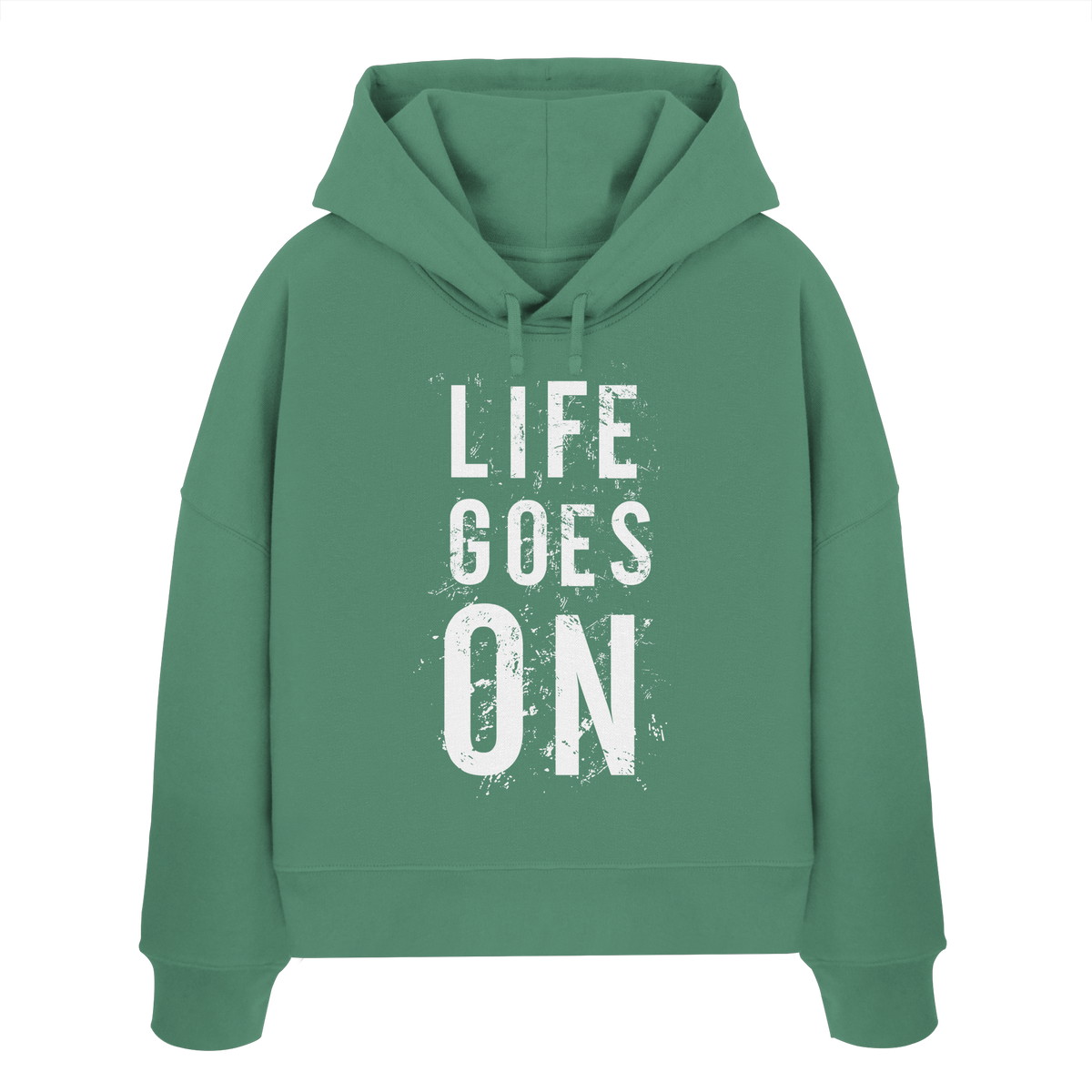 Damen Hoodie • Life goes on • Bio-Boxcut