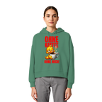 Damen Hoodie mit Ente • Ohne Kaffee, ohne mich! • Bio-Boxcut