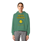 Geburtstags-Hoodie Damen Happy Birthday and all the best • Bio-Boxcut