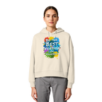 Motivations-Damen-Hoodie • Be the best version of yourself • Bio-Boxcut
