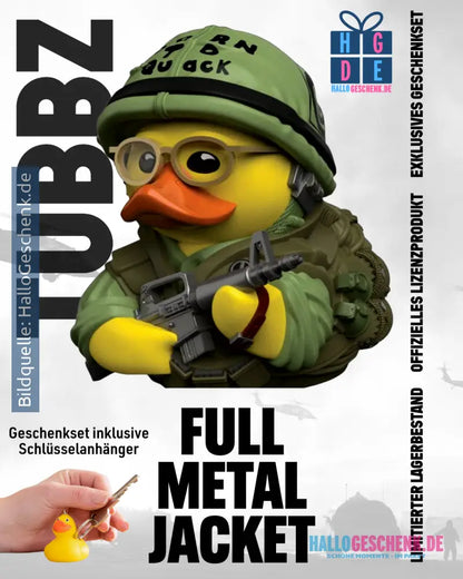 Full Metal Jacket – TUBBZ Sgt. J.T. “Joker” Davis (Boxed Edition ca. 9 cm) inklusive Schlüsselanhänger - Badeenten