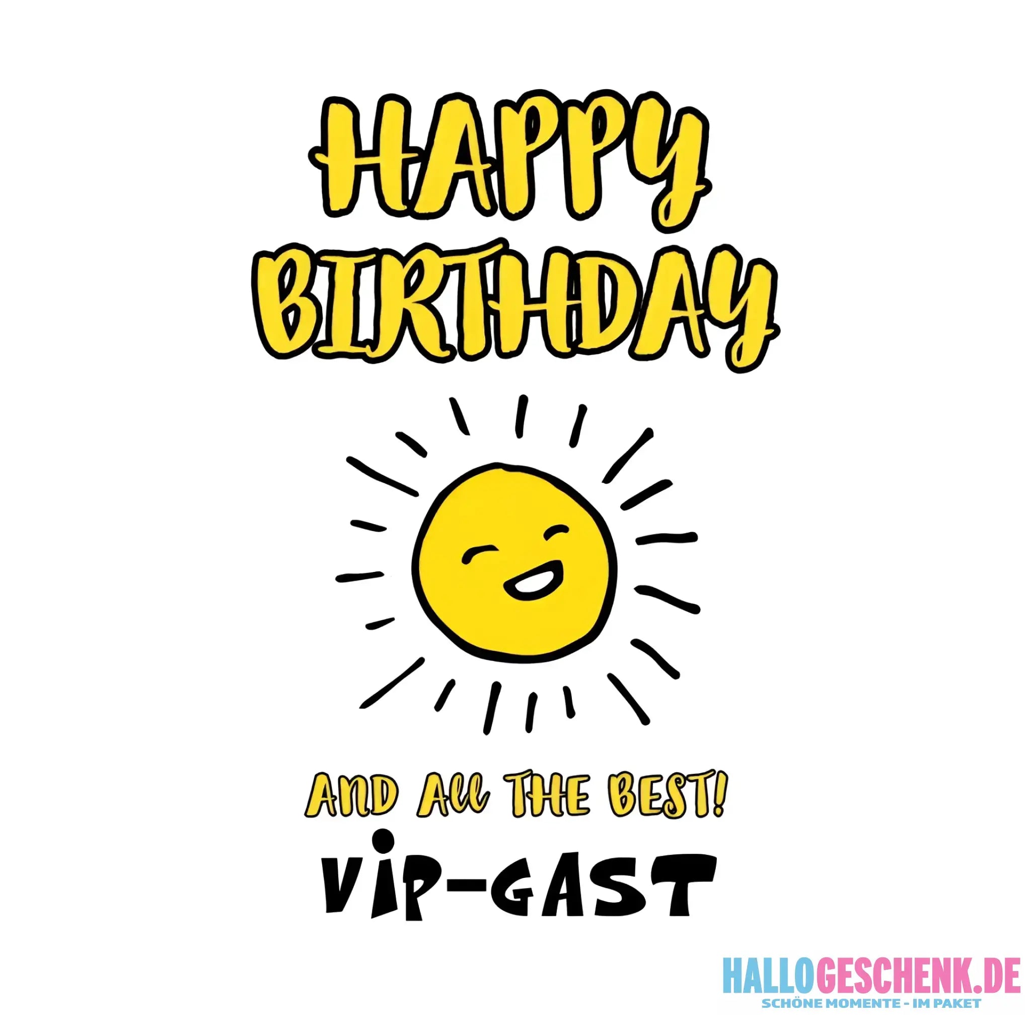 Geburtstag Design 2 • STICKER 20x20 cm (Aufkleber) - White / OneSize / ausgestanzter Sticker 20x20 cm (Aufkleber)