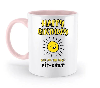 Geburtstag Design 2 • zweifarbige Tasse • Exklusivdesign • personalisiert - HalloGeschenk.de