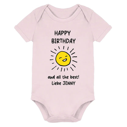 Geburtstag Motiv 3 • mehrere Artikel • ’Statement-Collection’ • Wunschtext • Mein - Premium Baby Bodysuit • Bio