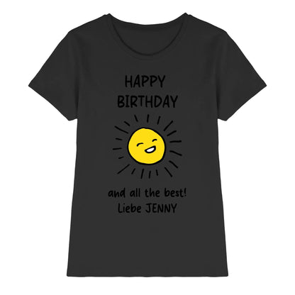 Geburtstag Motiv 4 • mehrere Artikel • ’Statement-Collection’ • Wunschtext • Mein - Premium Damen T-Shirt Bio / Black