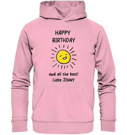 Geburtstag Motiv 4 • mehrere Artikel • ’Statement-Collection’ • Wunschtext • Mein - Unisex Hoodie • Bio Premium Plus