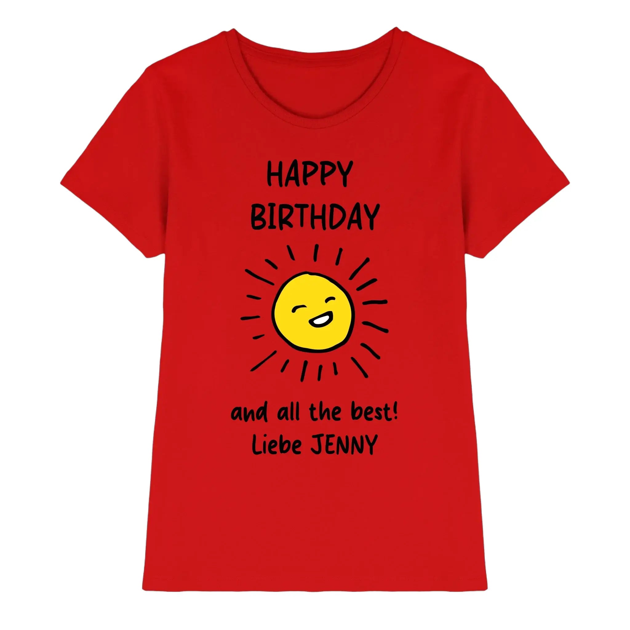 Geburtstag Motiv 4 • mehrere Artikel • ’Statement-Collection’ • Wunschtext • Mein - Premium Damen T-Shirt Bio / Red / S