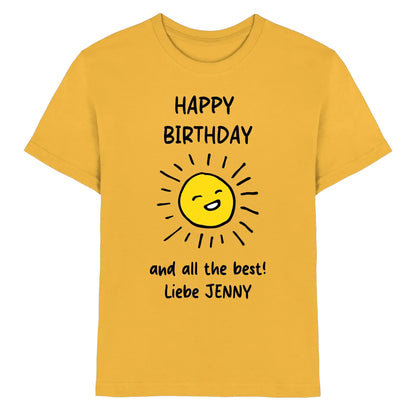 Geburtstag Motiv 4 • mehrere Artikel • ’Statement-Collection’ • Wunschtext • Mein - Premium Kinder T-Shirt / Gold