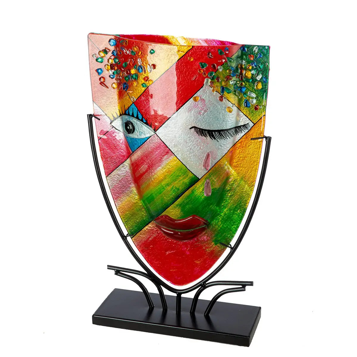 Gesichtsvase oval Dreaming orange H. 49 cm VE 1