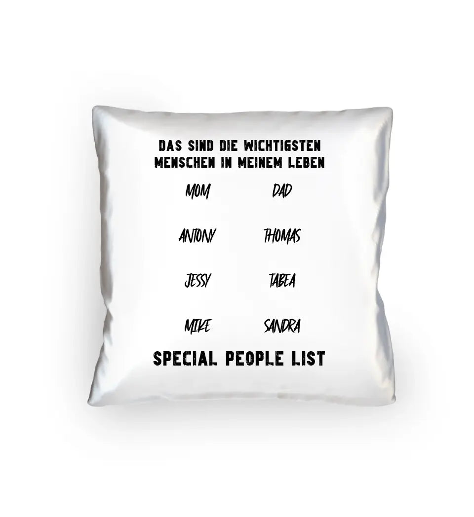 Gestalte den Text - Kissen 40x40 cm von HalloGeschenk.de