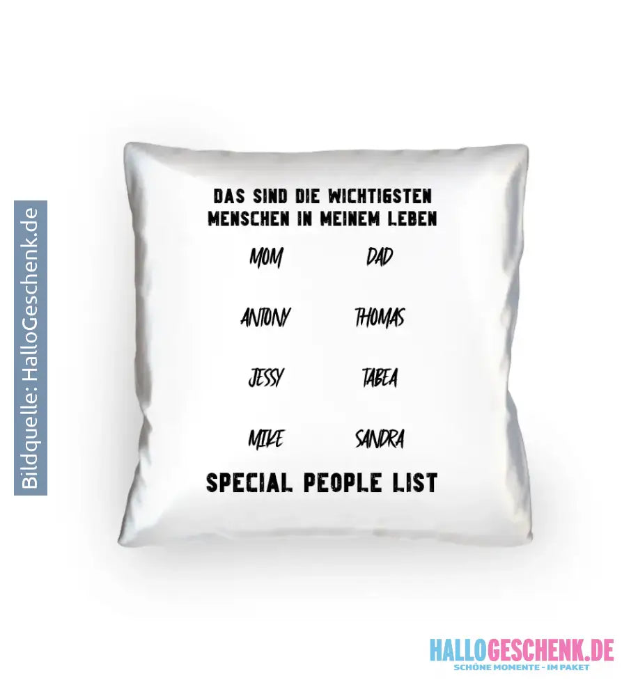 Gestalte den Text - Kissen 40x40 cm