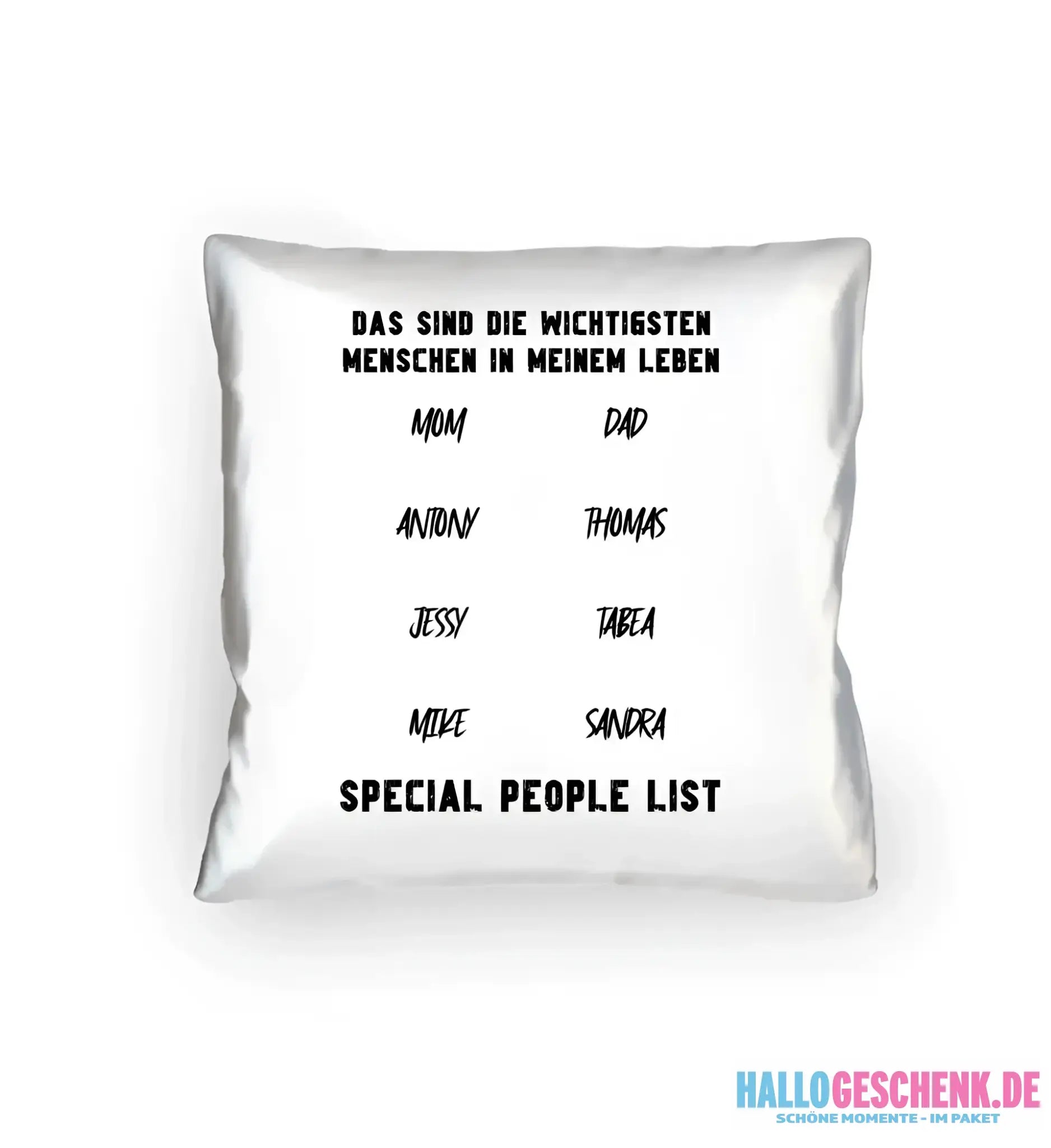 Gestalte den Text - Kissen 40x40 cm