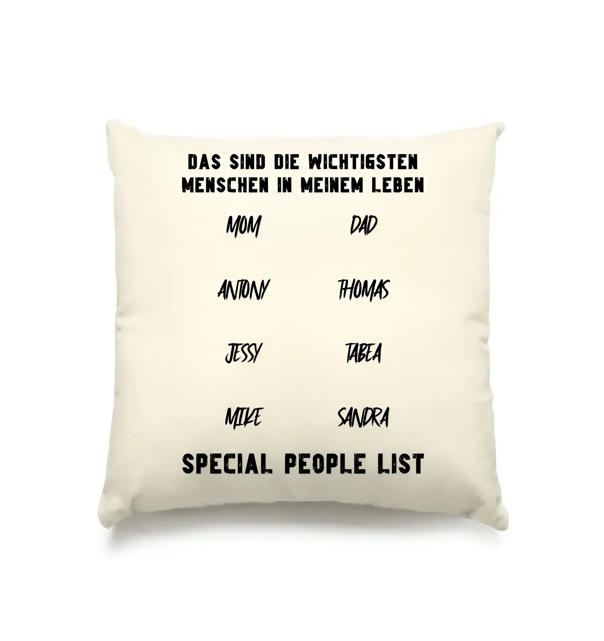 Gestalte den Text - Kissen 40x40 cm