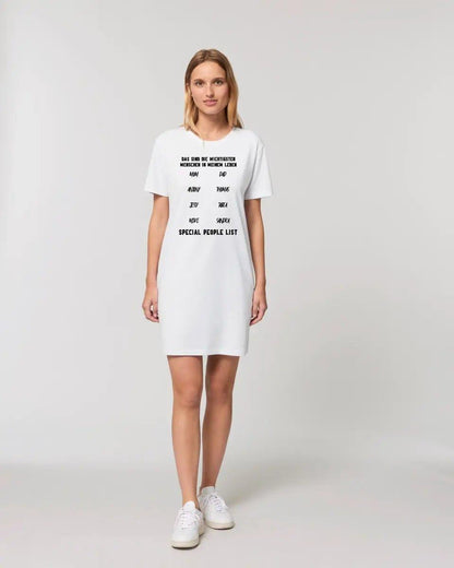 Gestalte den Text - Ladies Premium T - Shirt Kleid aus Bio - Baumwolle S - 2XL - HalloGeschenk.de #geschenkideen# #personalisiert# #geschenk#