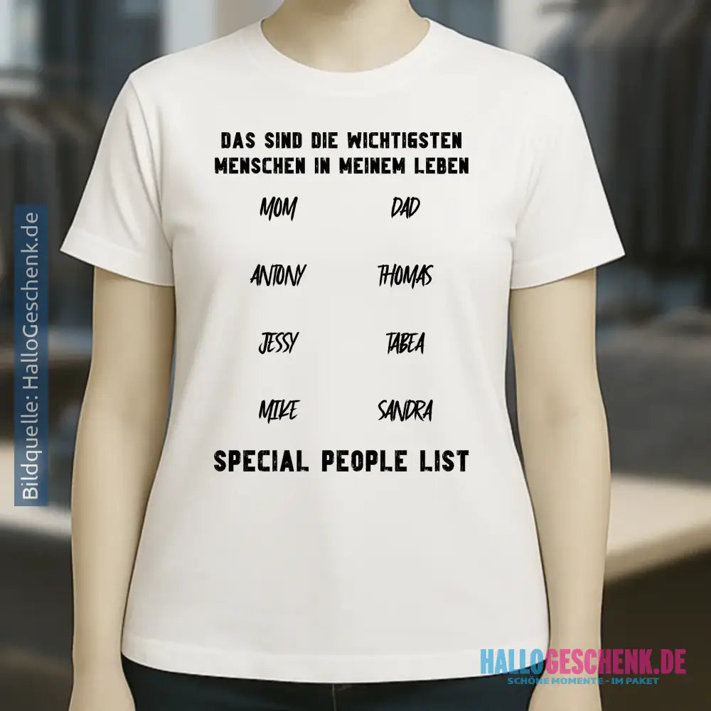 Gestalte den Text - Ladies Premium T-Shirt XS-2XL aus Bio-Baumwolle für Damen