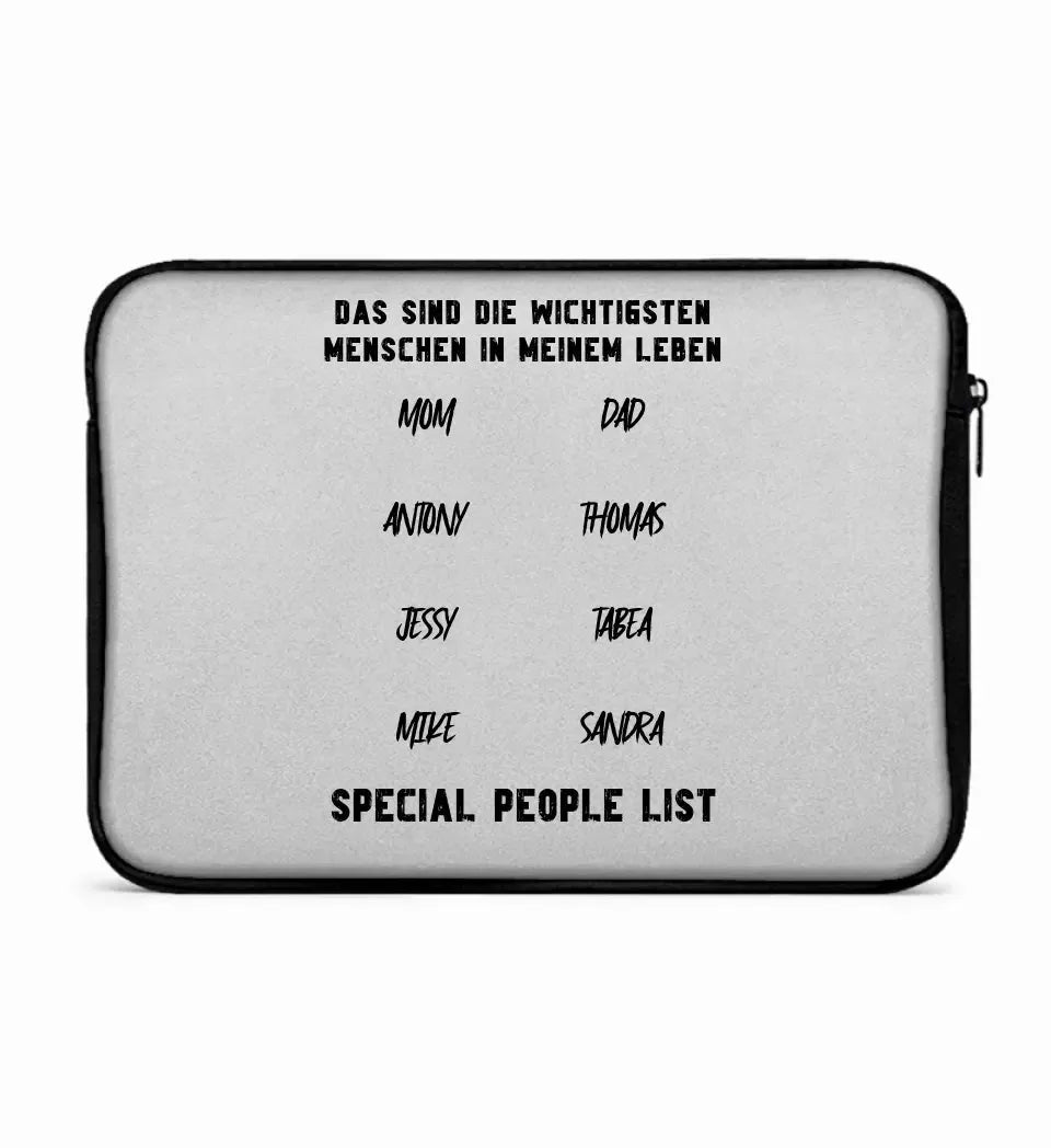 Gestalte den Text • Laptop Case 13" Zoll Notebook-Tasche • Exklusivdesign • personalisiert