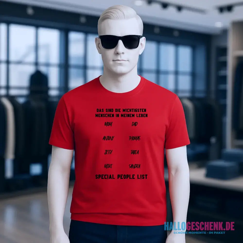 Gestalte den Text personalisierbar - Unisex Premium T-Shirt XS-5XL aus Bio-Baumwolle für Damen & Herren