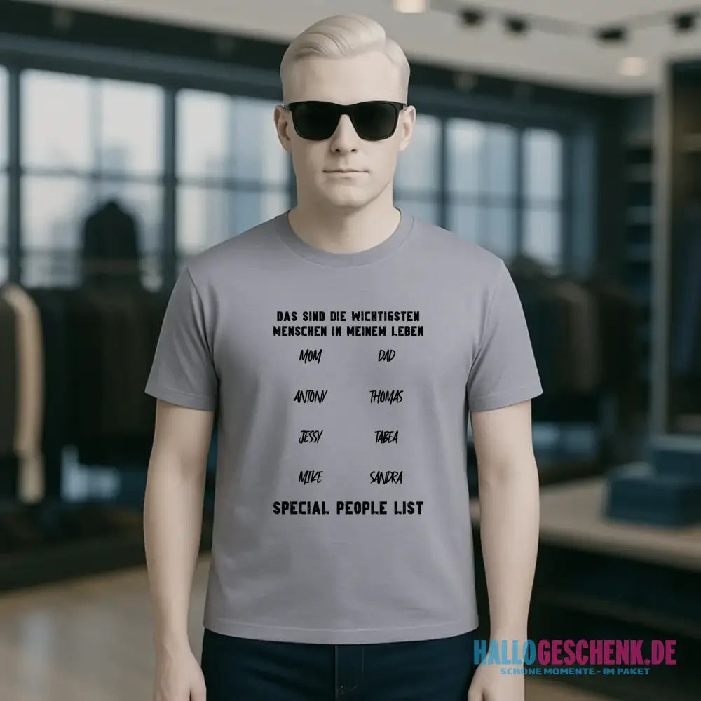 Gestalte den Text personalisierbar - Unisex Premium T-Shirt XS-5XL aus Bio-Baumwolle für Damen & Herren