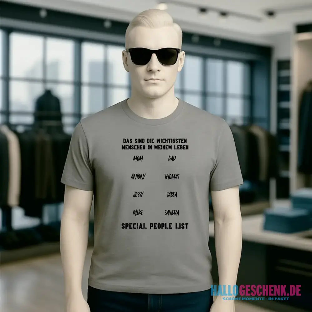 Gestalte den Text personalisierbar - Unisex Premium T-Shirt XS-5XL aus Bio-Baumwolle für Damen & Herren