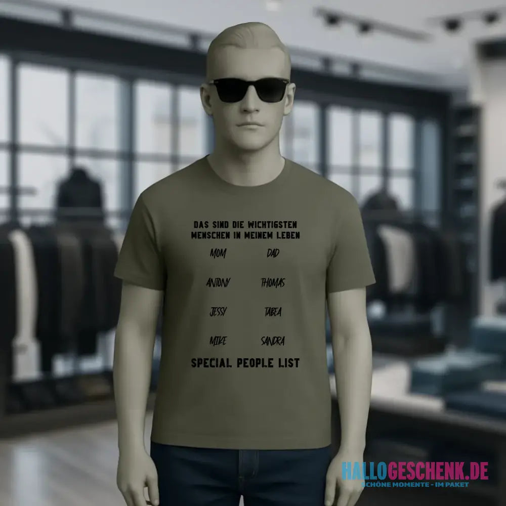 Gestalte den Text personalisierbar - Unisex Premium T-Shirt XS-5XL aus Bio-Baumwolle für Damen & Herren
