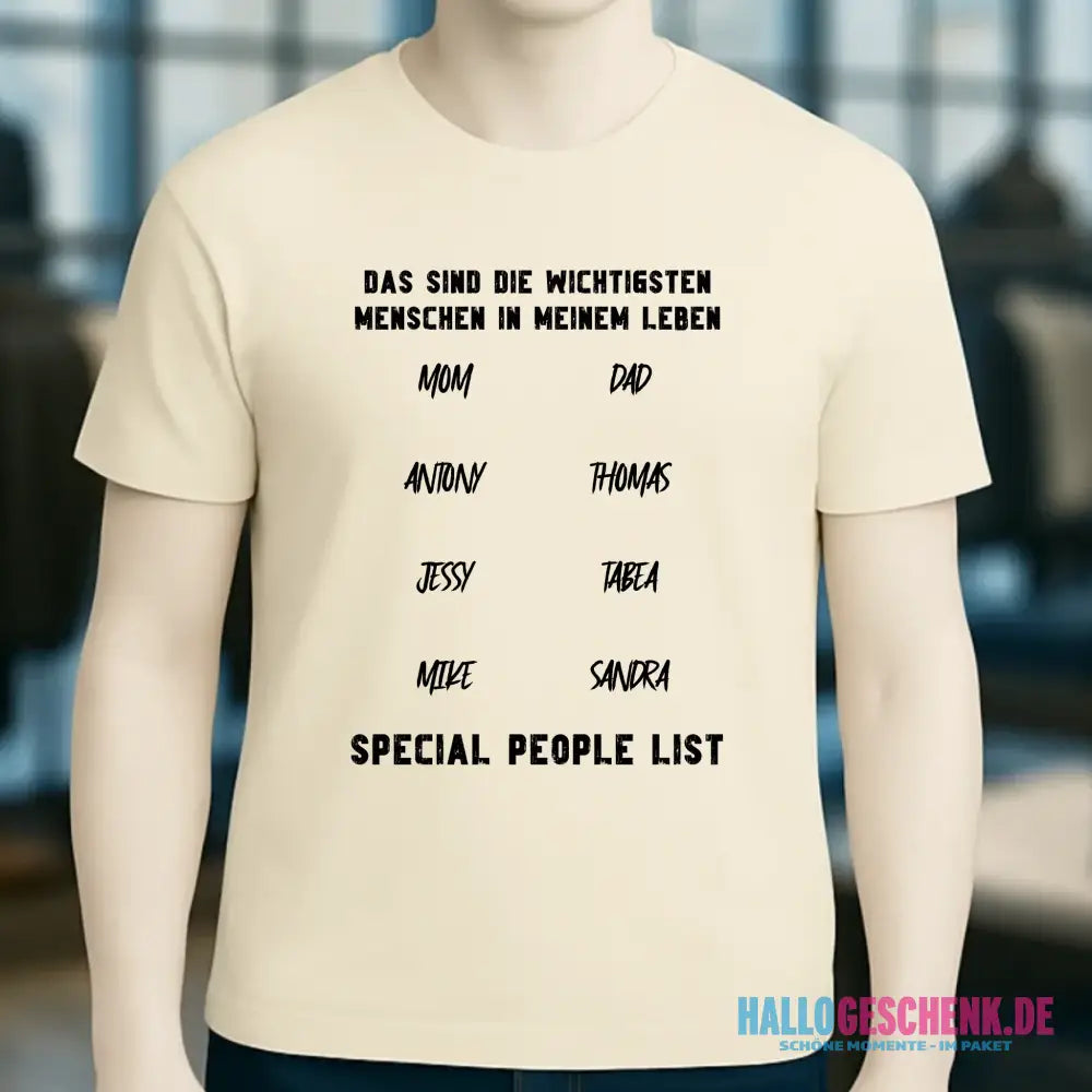 Gestalte den Text personalisierbar - Unisex Premium T-Shirt XS-5XL aus Bio-Baumwolle für Damen & Herren