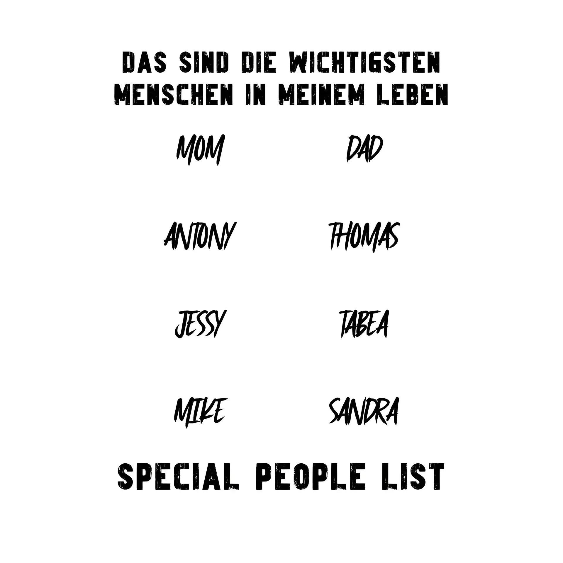 Gestalte den Text - STICKER 20x20 cm (Aufkleber) - White / OneSize / ausgestanzter Sticker 20x20 cm (Aufkleber)