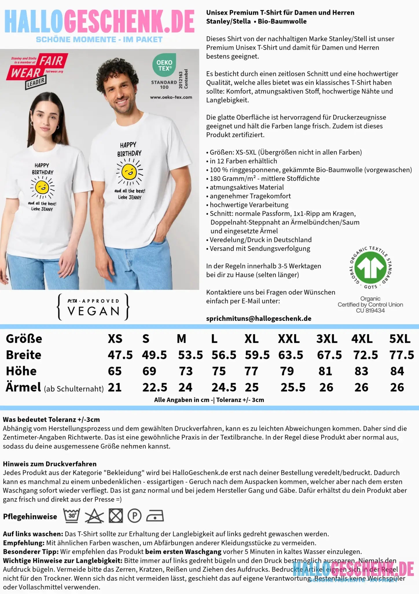 Gestalte ein Fotomotiv • Unisex T-Shirt aus Bio-Baumwolle • Creator 2.0 Stanley/Stella • Premium-Qualität 1 - Gestalte