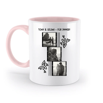 Gestalte ein Fotomotiv • zweifarbige Tasse 330ml • spülmaschinengeeignet - Gestalte ein Fotomotiv
