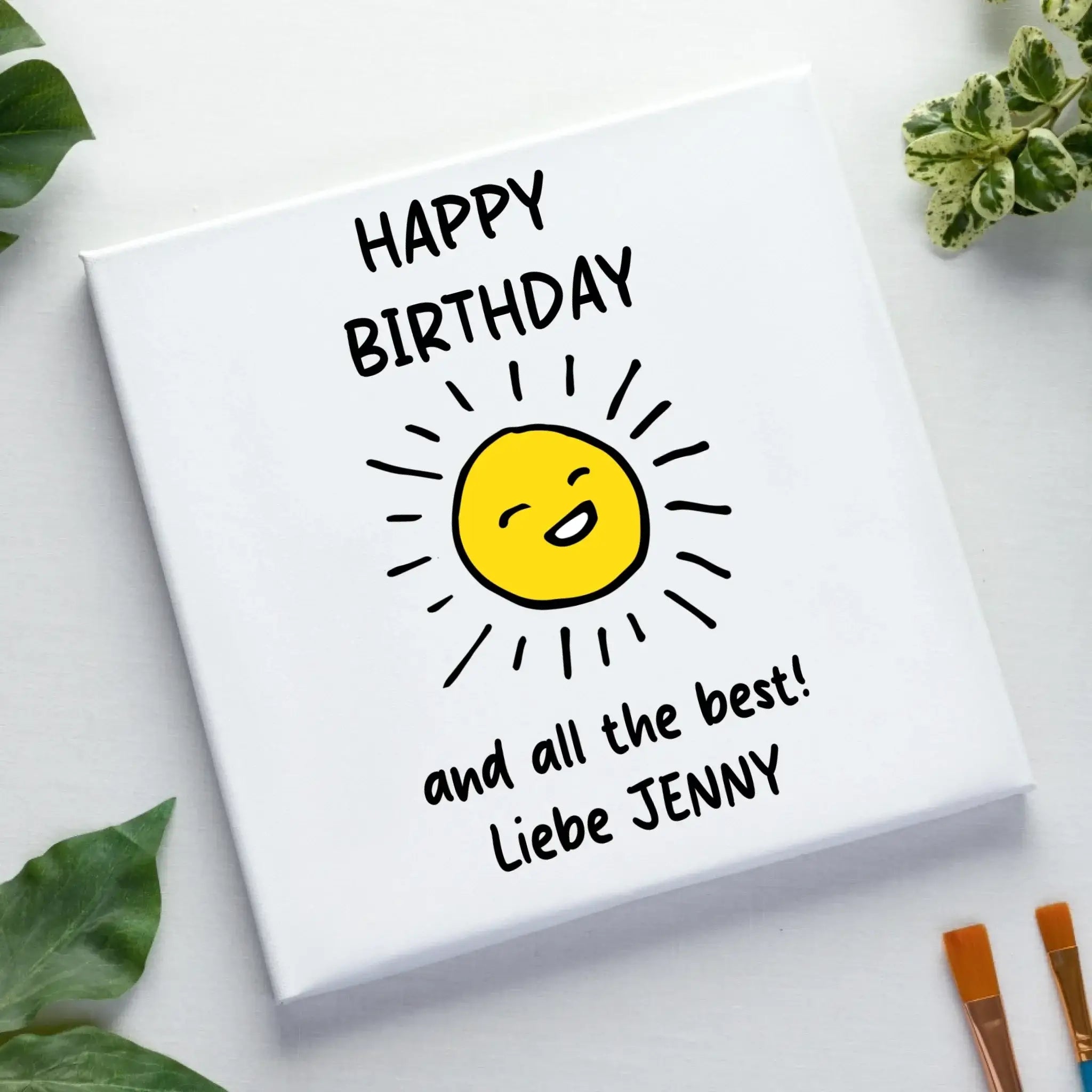 Gestalte ein Motiv: Wähle aus über 60 Vorlagen (personalisierbare Motive) - Leinwand auf Holzkeilrahmen / Standard