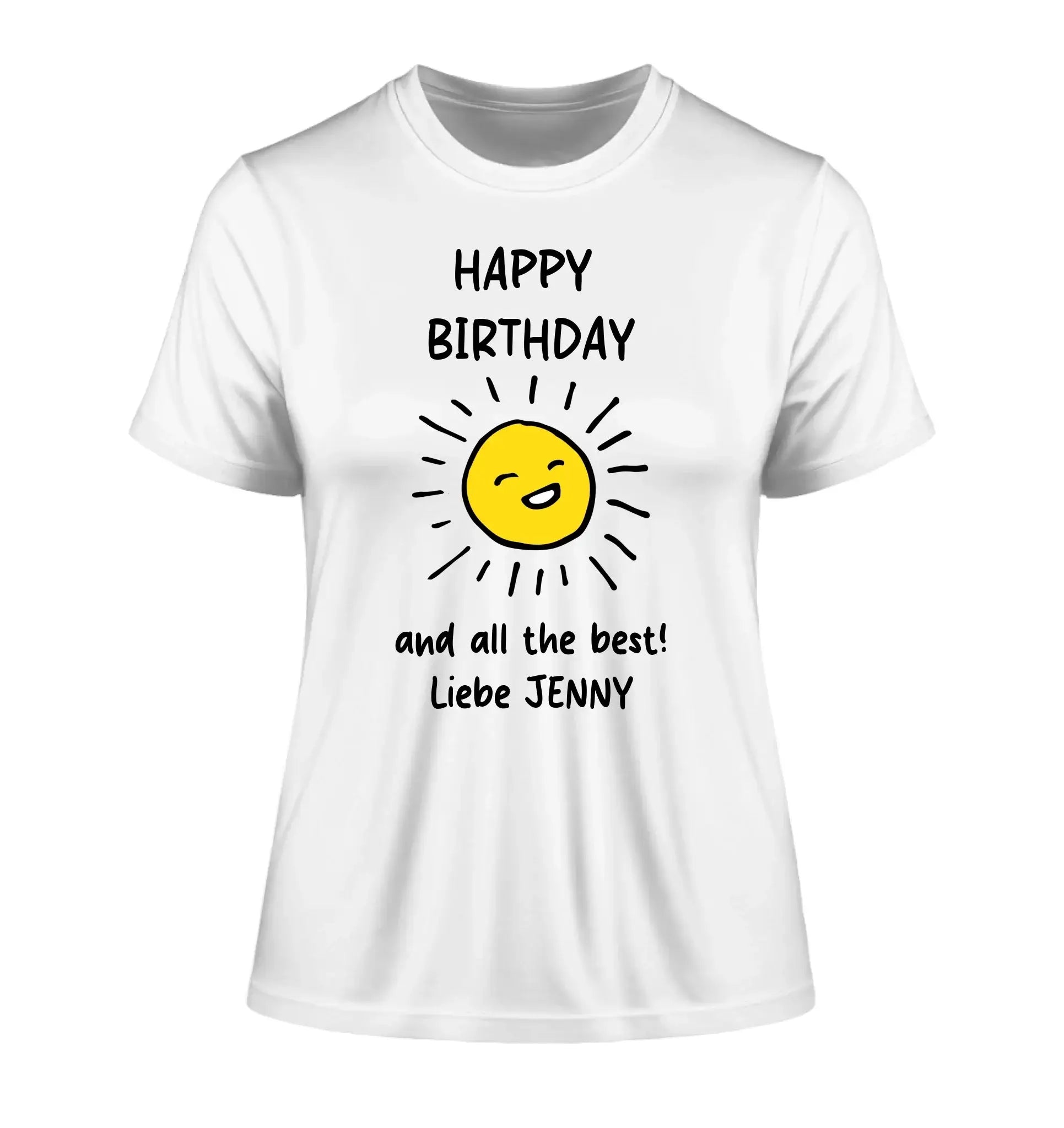 Gestalte ein Motiv: Wähle aus über 60 Vorlagen (personalisierbare Motive) - Damen T-Shirt (Fitted) • Bio / White / 2XL