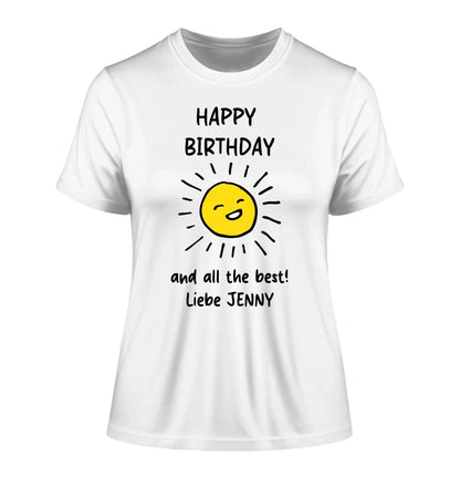 Gestalte ein Motiv: Wähle aus über 60 Vorlagen (personalisierbare Motive) - Damen T-Shirt (Fitted) • Bio / White / 2XL