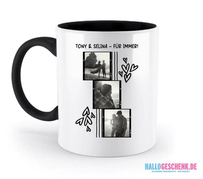 Gestalte ein Motiv • zweifarbige Tasse 330ml • spülmaschinengeeignet - FOTOMOTIV GESTALTEN • zweifarbige Tasse 330ml