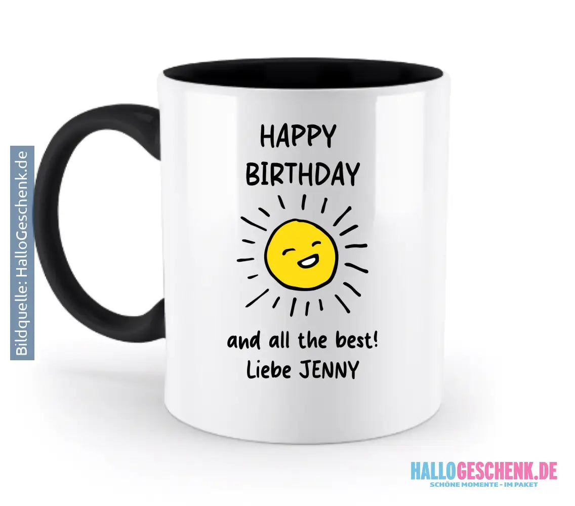 Gestalte ein Motiv • zweifarbige Tasse 330ml • spülmaschinengeeignet - EIN MOTIV GESTALTEN • zweifarbige Tasse 330ml